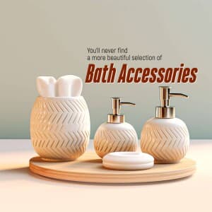 Bathroom Accessories promotional poster