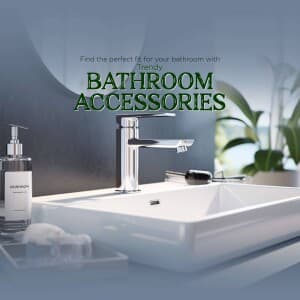 Bathroom Accessories promotional template