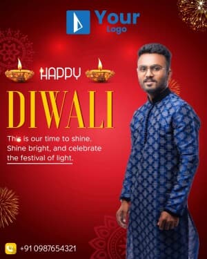 Diwali Wishes Templates advertisement template