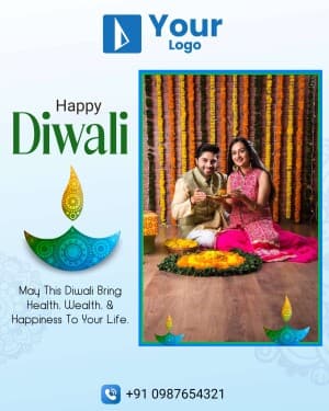 Diwali Wishes Templates ad template