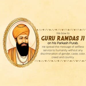 Guru Ram Das Jayanti event poster