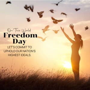 World Freedom Day Facebook Poster