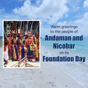 Andaman and Nicobar Islands Foundation Day flyer