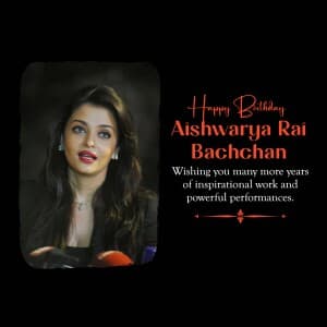 Aishwarya rai bachchan birthday banner