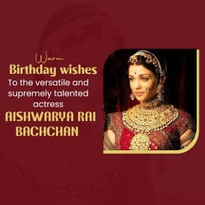 Aishwarya rai bachchan birthday poster