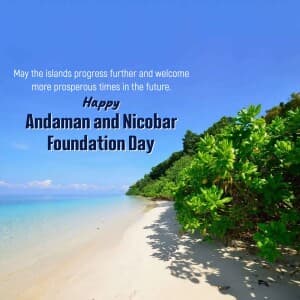 Andaman and Nicobar Islands Foundation Day poster