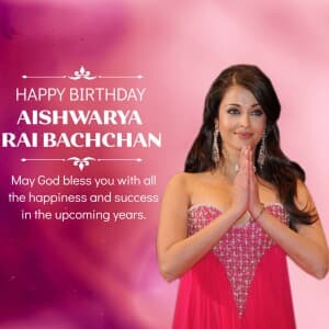 Aishwarya rai bachchan birthday image