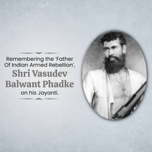 Vasudev Balwant Phadke Jayanti graphic