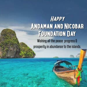 Andaman and Nicobar Islands Foundation Day event poster