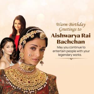 Aishwarya rai bachchan birthday event poster