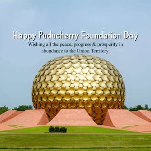 Puducherry Foundation Day flyer