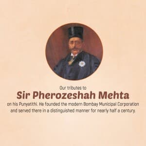Pherozeshah Mehta Punyatithi image