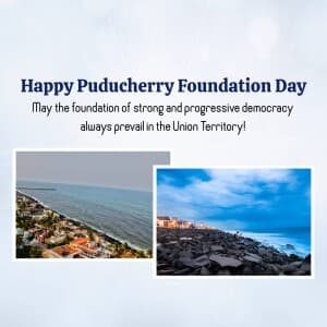 Puducherry Foundation Day post