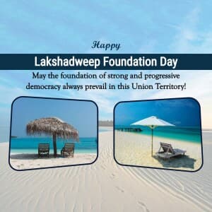 Lakshadweep Foundation Day banner
