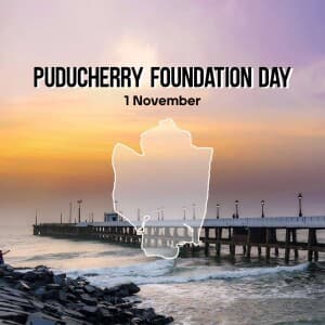 Puducherry Foundation Day poster