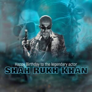 Shahrukh Khan Birthday graphic