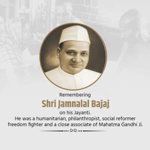 Jamnalal Bajaj Jayanti image