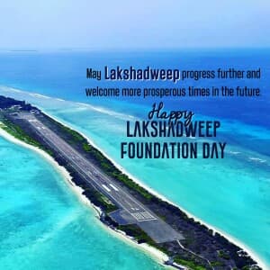 Lakshadweep Foundation Day poster
