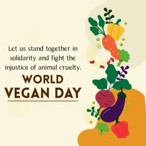 World Vegan Day flyer