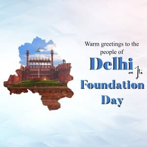 Delhi Foundation Day banner