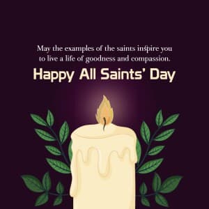 All Saints' Day event poster