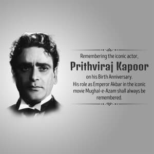 Prithviraj Kapoor Jayanti poster