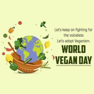 World Vegan Day event poster