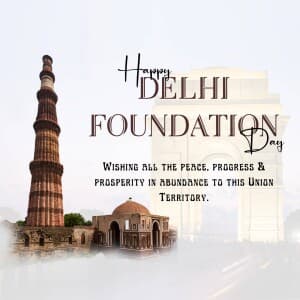 Delhi Foundation Day post