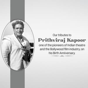 Prithviraj Kapoor Jayanti banner