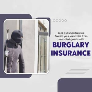 Burglary insurance poster