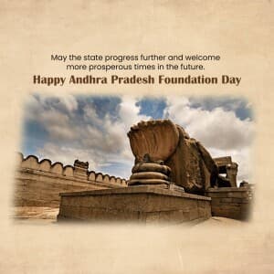 Andhra Pradesh Foundation Day' poster