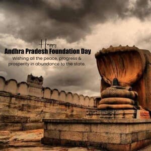 Andhra Pradesh Foundation Day' event poster