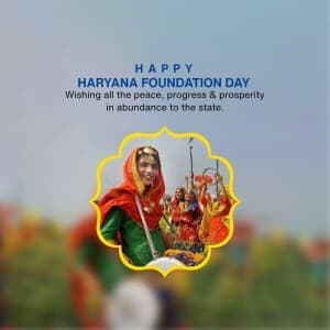 Haryana Foundation Day poster