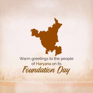 Haryana Foundation Day post