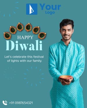 Diwali Wishes Templates marketing flyer