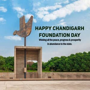 Chandigarh Foundation Day event poster