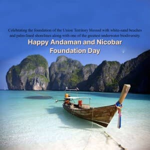 Andaman and Nicobar Islands Foundation Day post