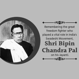 Bipin Chandra Pal Jayanti graphic