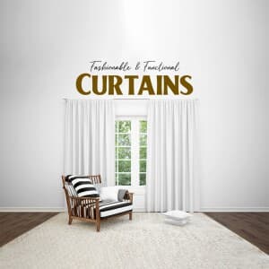 Curtains business banner