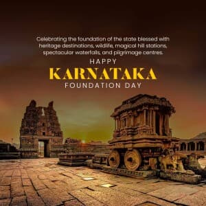 Karnataka Foundation Day event poster