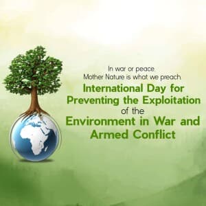 International Day for Saving Environment in War image