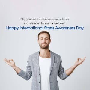 International Stress Awareness Day flyer