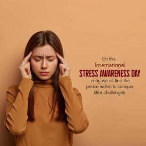 International Stress Awareness Day event poster