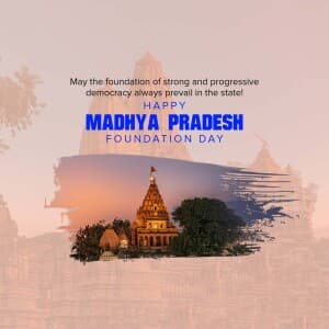 Madhya Pradesh Foundation Day flyer