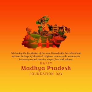 Madhya Pradesh Foundation Day post