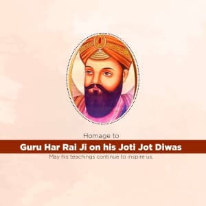 Guru Har Rai Ji Joti Jot Diwas banner