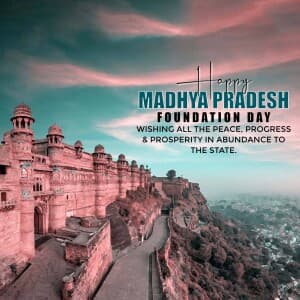 Madhya Pradesh Foundation Day event poster