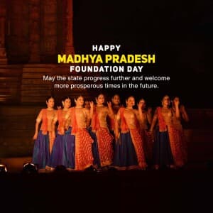 Madhya Pradesh Foundation Day poster