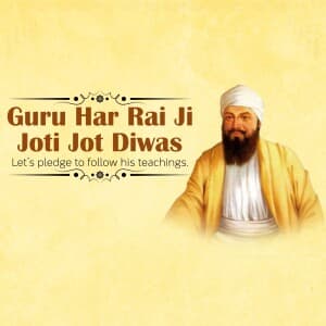 Guru Har Rai Ji Joti Jot Diwas post