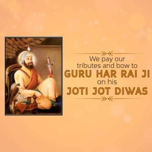 Guru Har Rai Ji Joti Jot Diwas poster